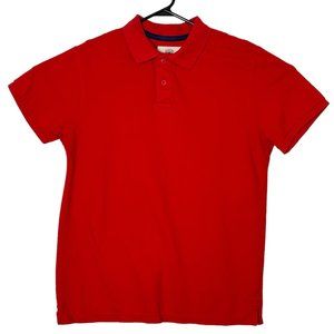 Vintage Roebuck & Co Men's Large Red Short Sleeve Polo Shirt‎